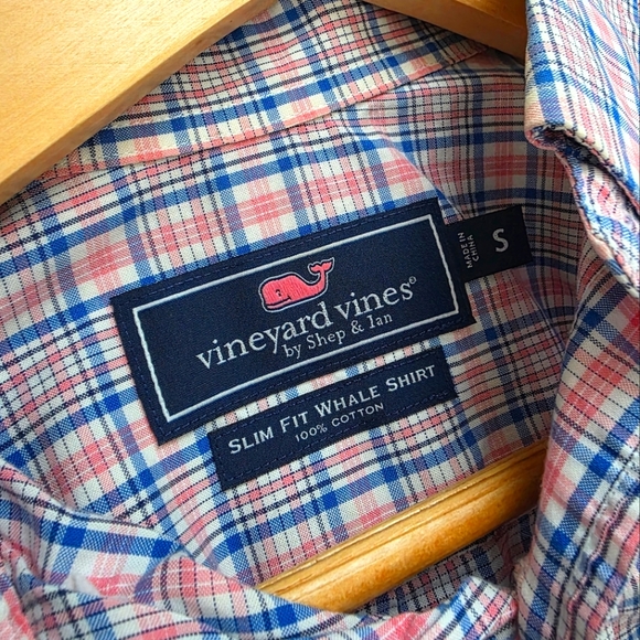 Vineyard Vines Other - Vineyard‎ Vines Blue and Pink Plaid Shirt